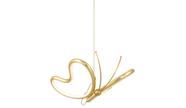 PENDENTE FARFALLA COR: OURO DIMENSOES: C26xL27CM LED 12W BIVOLT 2700K 700LUMENS