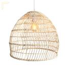 Pendente Fibra Natural Em Rattan Artesanal Vime E27 Nat17