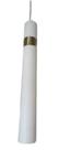 Pendente Filetto Branco Com Dourado 1 Lamp. - Usina Design