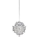 Pendente fiore 16cmx18cm 1xg9 - transparente - hu2106 - BELLA
