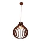 Pendente Flamboyant G Marrom Fosco Classic Lar