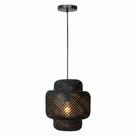 Pendente flora 310 fibra de bambu preto 1xe27 g-light Pendente flora 310 fibra de bambu preto 1xe27 g-light