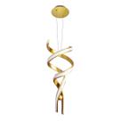 Pendente Fluire Bella Dourado 28x74cm 30w Re005 St1431