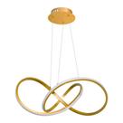 Pendente Fluire Dourado 58x24 Led 30w Bella Sb001 St1568