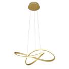 Pendente Fluire Dourado LED 30W 3000K Bivolt SB001 Bella