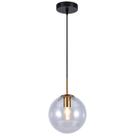 Pendente Glass Globo Esfera Transparente 20cm 1E27