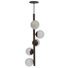 Pendente globo cinq ocre fosco
