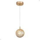 Pendente Globo Cristal Bolhas Saturno LED Integrado 3200K 7W Bivolt