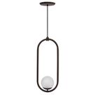 Pendente globo dome ocre fosco