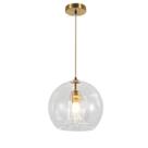 Pendente Globo Dourado Vidro 15cm 1E27