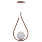 Pendente globo drop rose gold