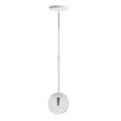Pendente Globo Esfera De Vidro 12cm - Branco - Vidro Cristal