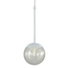 Pendente Globo Esfera de Vidro 12cm - BRANCO - Vidro Fumê
