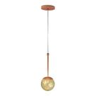 Pendente Globo Esfera De Vidro 12cm - Bronze - Vidro âmbar