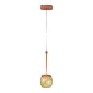 Pendente Globo Esfera de Vidro 12cm - BRONZE - Vidro Âmbar