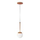 Pendente Globo Esfera De Vidro 12cm - Bronze - Vidro Branco