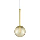 Pendente Globo Esfera de Vidro 12cm - OURO - Vidro Âmbar