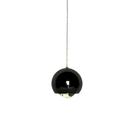 Pendente Globo Preto Led 7W 3000K Bivolt 12cm DS9770 Delis