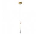 Pendente Goccia Dourado em Led 3w 3000k Bivolt Bella OC002S