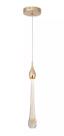Pendente Gota Cristal Dourado LED 5W 3000K Bivolt Pendente Gota Cristal Dourado LED 5W 3000K Bivolt