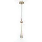 Pendente Gota De Cristal 5w 3000k Cristal/dourado Dinamica