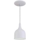 Pendente Gota Teat Luminária Lustre Alumínio E27 Branco Fosco