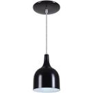 Pendente Gota Teat Luminária Lustre Alumínio E27 Preto Fosco