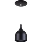 Pendente Gota Teat Luminária Lustre Alumínio E27 Preto Textura