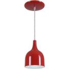 Pendente Gota Teat Luminária Lustre Alumínio E27 Vermelho