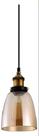 Pendente Industrial De Vidro Ambar 1 Lamp. E14 - Chandelie