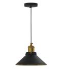 Pendente Industrial Hat 210mm Ouro/ Preto Fosco Pendente Industrial Hat 210mm Ouro/ Preto Fosco
