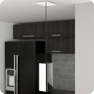 Pendente Industrial Inox Quadrado Moderno Luminária ELG Pendente Industrial Inox Quadrado Moderno Luminária ELG