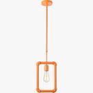 Pendente Industrial Laranja HASH 1 E27 110/220V
