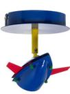 Pendente Infantil Jatinho com Lâmpada Dicroica Branco Quente 4.8 Watts