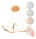 Pendente Infinito Moderno Dourado 35W Bivolt 3 cores Pendente Infinito Moderno Dourado 35W Bivolt 3 cores