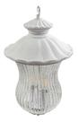 Pendente interno starlux pd8173-2wl-wh c/ vidro 2l e14 ø230x360mm - branco