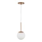 Pendente Jabuticaba /1 Globo de Vidro - Rose Gold