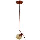 Pendente Jabuticaba Cozinha Balcão Com Vidro Âmbar G9