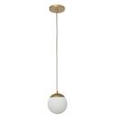 Pendente Jabuticaba Dourado 1 Bola/globo De Vidro.