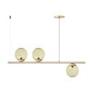 Pendente Jabuticaba Luminalux Haven 3 Globos 15cm Dourado
