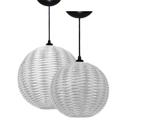Pendente Junco Globo 35cm Branco