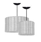 Pendente Junco Tubo 35cm Branco