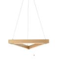 Pendente Kavas Led Triangular Madeira 18W 3000K Bivolt Anvat