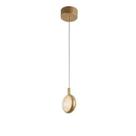 Pendente koule kz007mg ouro 8cm led 5w starlux