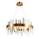 Pendente kryp dourado / transparente (d)60cm (a)30cm 1xled 30w 3000k 3200lm ip20 - Bella