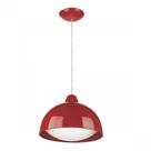 Pendente LED 15W Cores 6500K Luz Branca Blumenau Vermelho Pendente LED 15W Cores 6500K Luz Branca Blumenau Vermelho