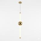 Pendente Led 18W Metal Bronze e Acrilico 60x2cm - Sindora - QD05151
