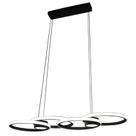 Pendente Led 48W 3000K Branco Quente 3800LM Preto Bivolt Eletrorastro