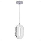 Pendente Led 9x18x4cm 8W 3000K Cromado Bivolt - Sindora - QD05169D Pendente Led 9x18x4cm 8W 3000K Cromado Bivolt - Sindora - QD05169D