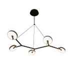 Pendente Led Acrilico Aluminio Preto 55w 3000k Luna Pendente Led Acrilico Aluminio Preto 55w 3000k Luna